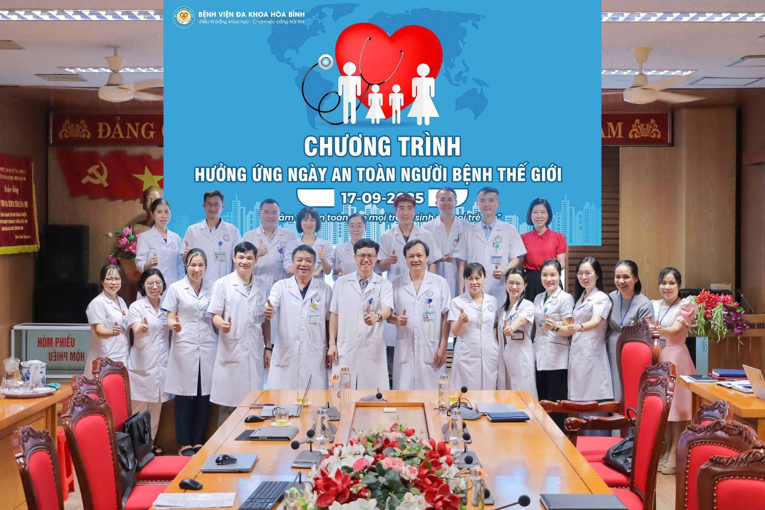 Bệnh viện Đa khoa Hoà Bình hưởng ứng Ngày An toàn người bệnh thế giới 17/9 năm 2025