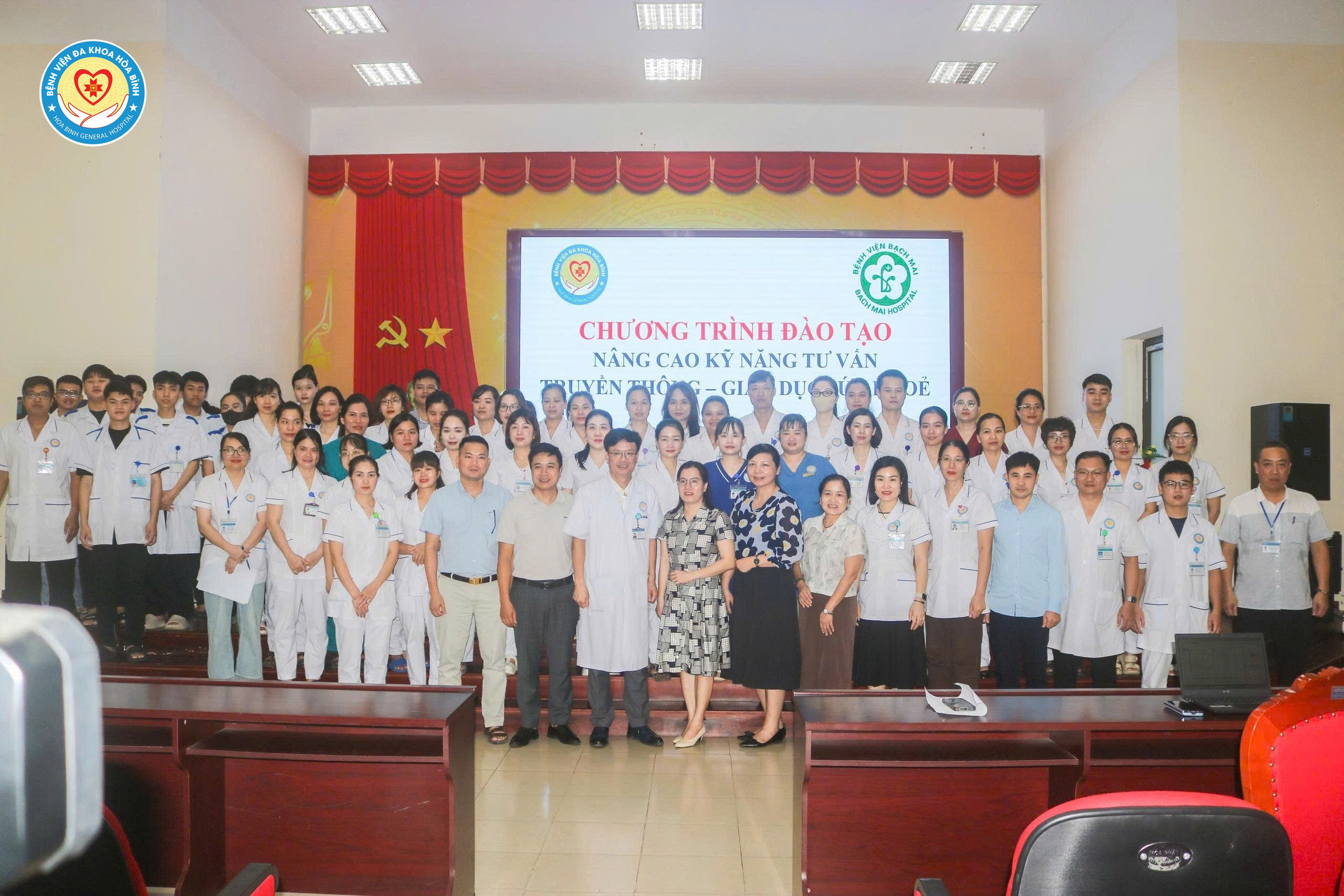  Bệnh viện Đa khoa Hoà Bình tập huấn “Nâng cao kỹ năng tư vấn truyền thông – Giáo dục sức khoẻ”